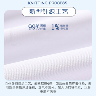 大码 白色蓝色秋冬款 抗皱E防透女松紧弹力宽松护士服工 护士裤 新品