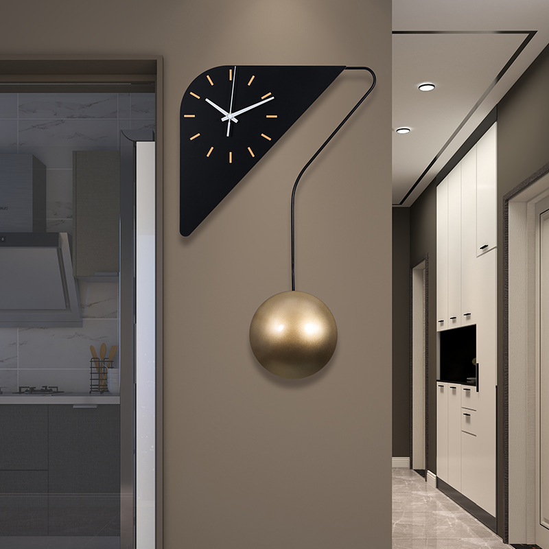 极速钟表挂钟客厅家用q时尚装饰挂表现代简约大气网红轻奢个性创