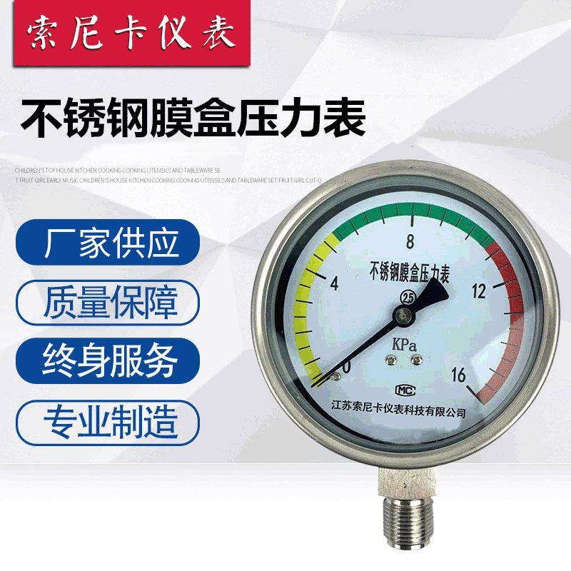 膜盒压力表 耐震膜盒压力表 YE60/YE100膜盒压力表 小量程压力表