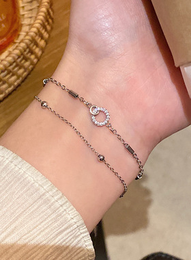 Yuffoni轻奢简约双层叠戴手链