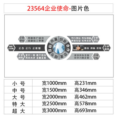 急速发货办公室墙面装饰企业文化设计公司形象员工激励志标语宣传