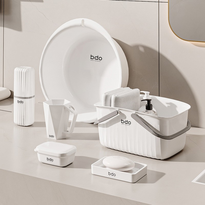 速发学生宿舍用洗漱套装用品住校生住宿生住校水套脸盆大学桶三件