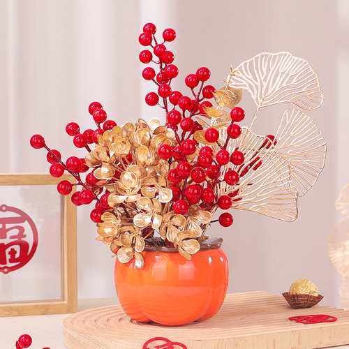 速发柿柿如意柿子品件乔迁之喜新居布置客厅装饰用摆搬家入宅礼物