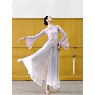 艺考 裙裤 速发古典舞纱衣飘逸仙气舞蹈服装 中国舞练功服演出服装