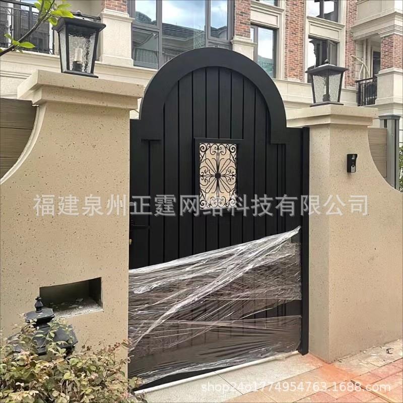 铝艺院门庭开花园铁艺院子双门不锈钢别769墅安大门防盗定制防盗