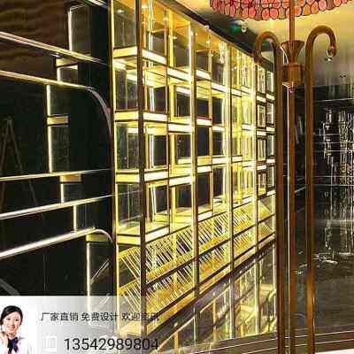 极速不锈钢酒柜欧式家用红酒柜z酒吧展示柜饭厅别墅红酒架恒温柜