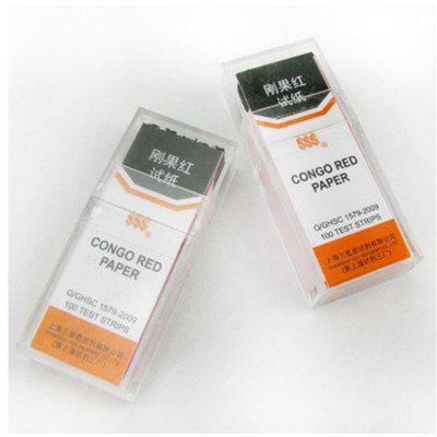 极速刚果红试纸 j测试纸 试纸 上海三爱思 100条/盒 包装 试三牌