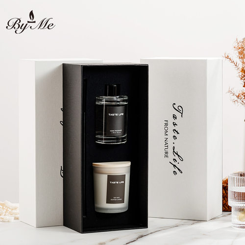 新品BYMcE大豆蜡香薰蜡烛礼盒套装taste life无火香氛伴手礼品生
