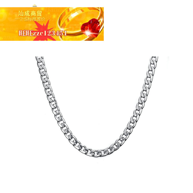 极速necklace欧美时尚项链男士项链款式饰T品定做.不锈钢链