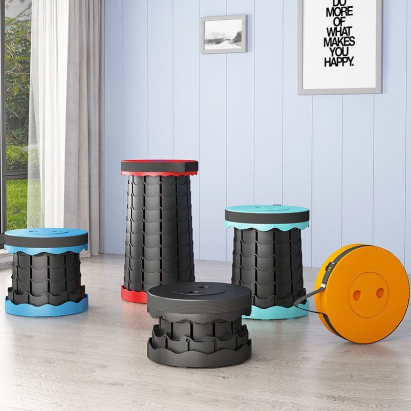 极速便携伸缩折叠凳家用户外旅行排队坐车凳子网红同W款收缩升降