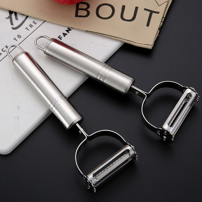 速发Konco 2 in1 Stainless Steel Peeler Grater Fruit Vegetabl