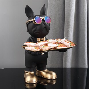 极速Metal Tray Dog Statue Decoration,Animal Figurine,Ho.me D