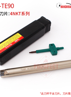 极速4NKTd TE90 快进给铣刀杆铣刀盘铣刀片双面抗震直角长刀杆113