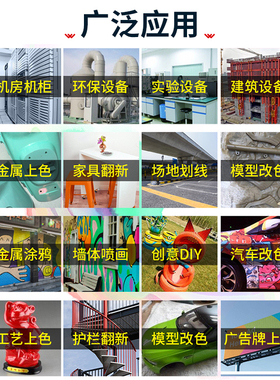 极速劳尔自喷漆fRAL7035淡灰6037纯绿5017交通蓝金属防锈文件柜手