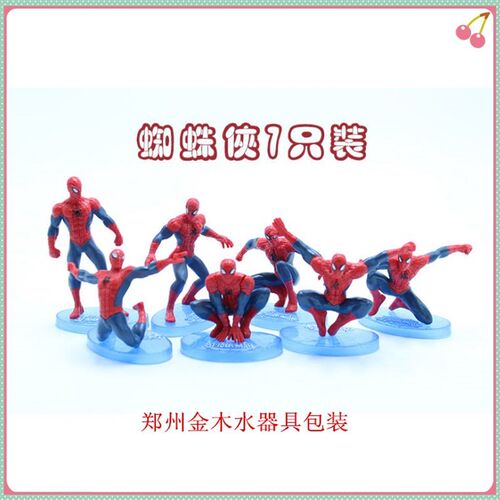 新品New PVC dolkl Spider-Man 7 suit Super League hero hand-m