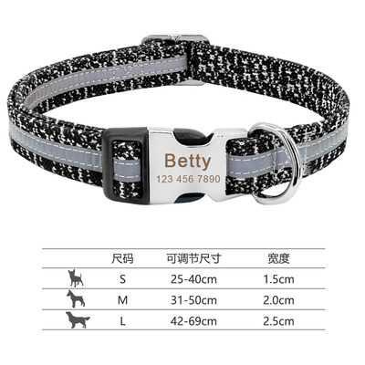 极速dog collar name id pet tags puppy cat namepSlate id coll