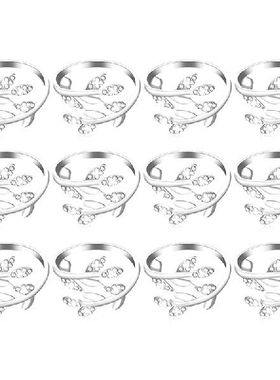 极速12Pbc Leaf Napkin Ring Holder Leaves Napkin Buckle Fall