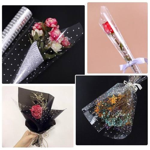 极速Cellophfane Wrap Roll Paper Clear Wrapping Gift Transpar