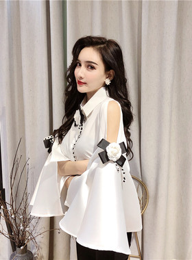 极速Spring Summer 2022 New Vizntage Lapel Strapless Big Flar