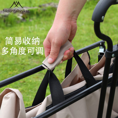 极速山之客便携式推车 折叠户外手推F车旅游自驾游铝合金摆摊露营