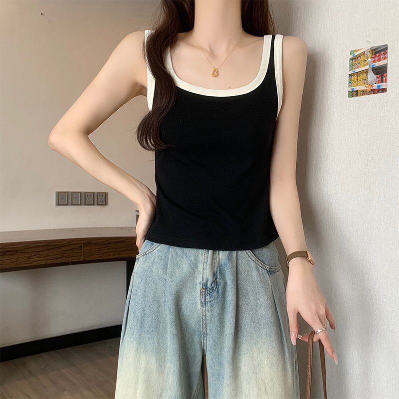 极速运动吊带背心女外穿夏季大码显瘦设计L感短款内搭打底无袖上