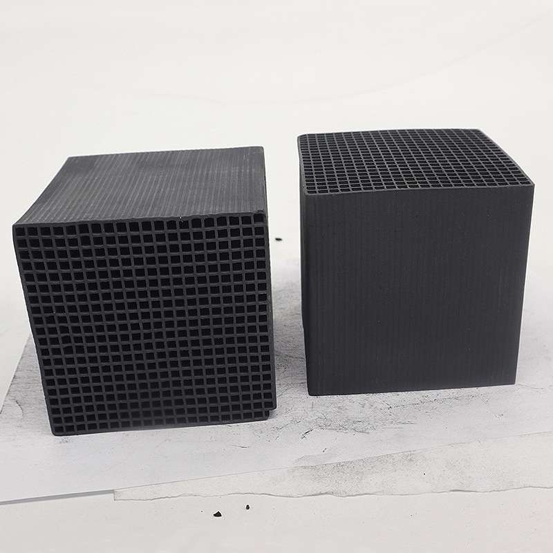 蜂窝活性炭方块喷漆房除味VOC吸附800碘防水工业蜂窝活性 炭蜂窝