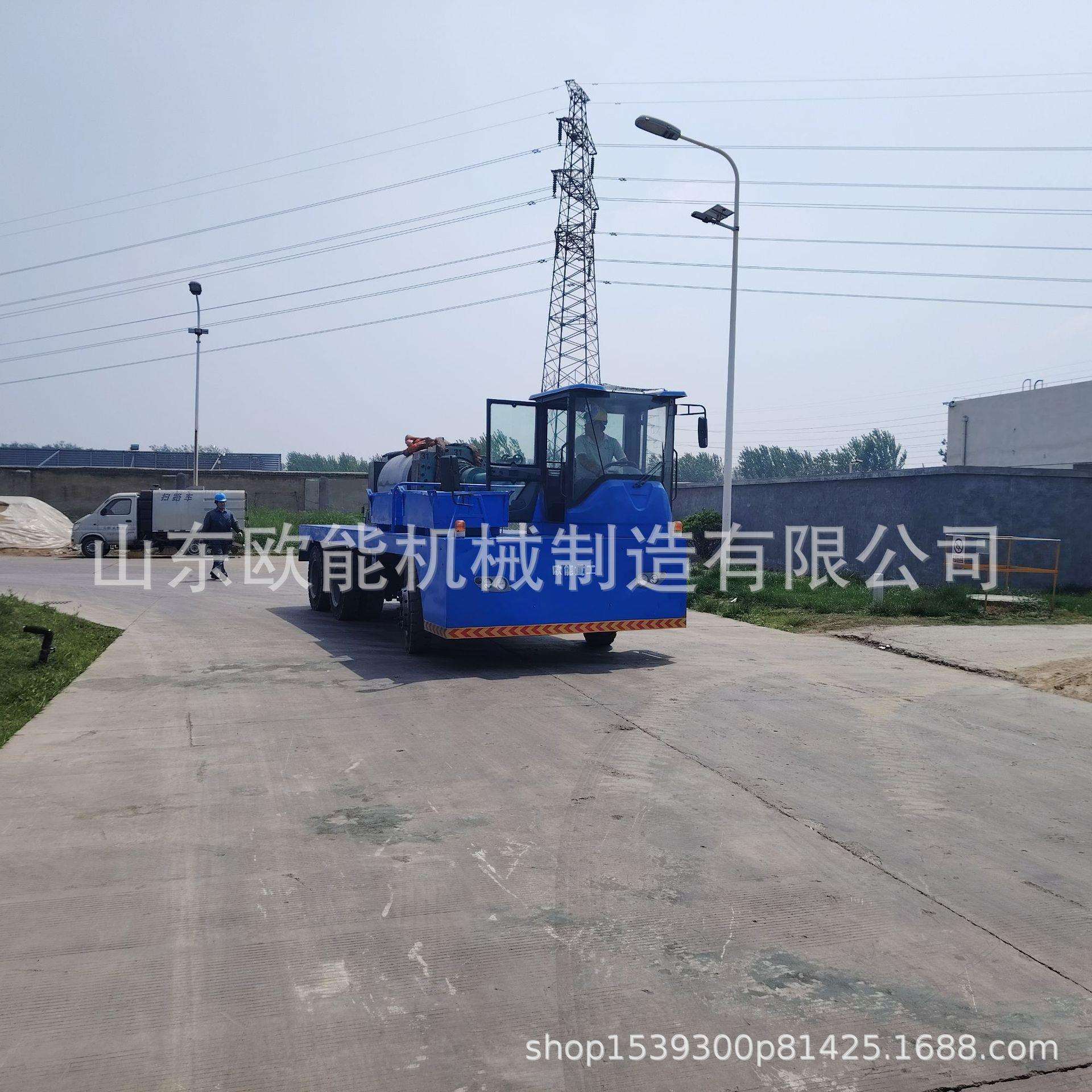 大吨位电动平板搬运车工厂内部拉货车车间仓储运输载重王结实耐用