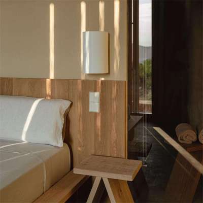 西班牙Singular设计师法式壁灯现代简约亚麻布卧室床头走廊氛围灯