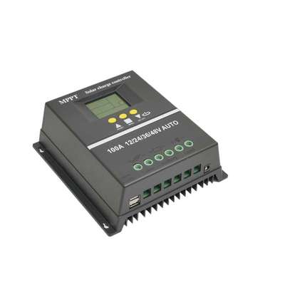 mppt太阳能控制器全自动通用型100A户外光伏板发电供电系统调节器