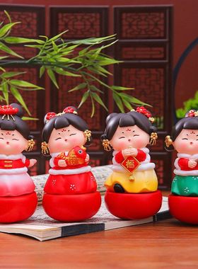 国潮唐摆件古风电视柜风装饰品