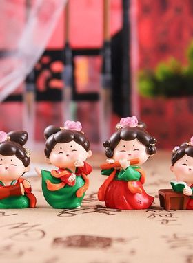 国潮热款工艺品创意树脂玩具古风