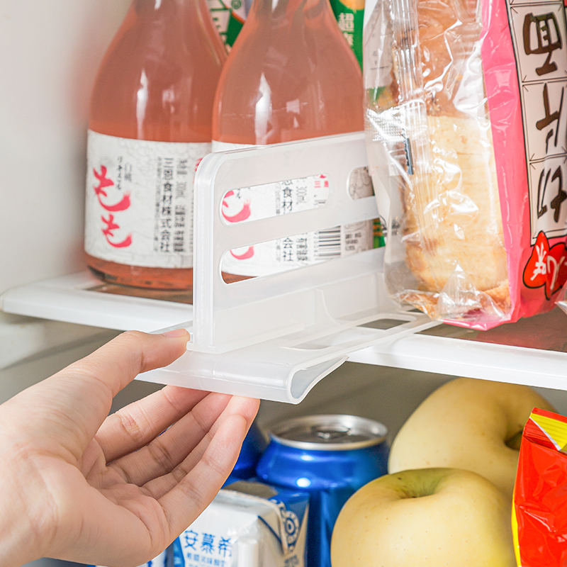 速发冰箱内侧门分格板防倾倒立层隔板卡扣式分类收纳盒理用分式整