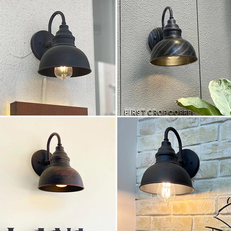 做旧复古工业别墅酒店露台阳台户外防水壁灯民宿庭院大门两侧壁灯
