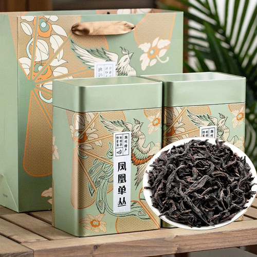 凤凰单枞茶鸭屎香茶叶潮州官方正品凤凰单丛乌龙茶送礼罐装礼盒装