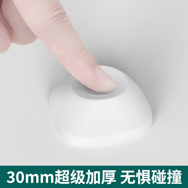 热销卫生间防撞垫l房门把手静音缓冲加厚免打孔笑脸硅胶防碰墙面