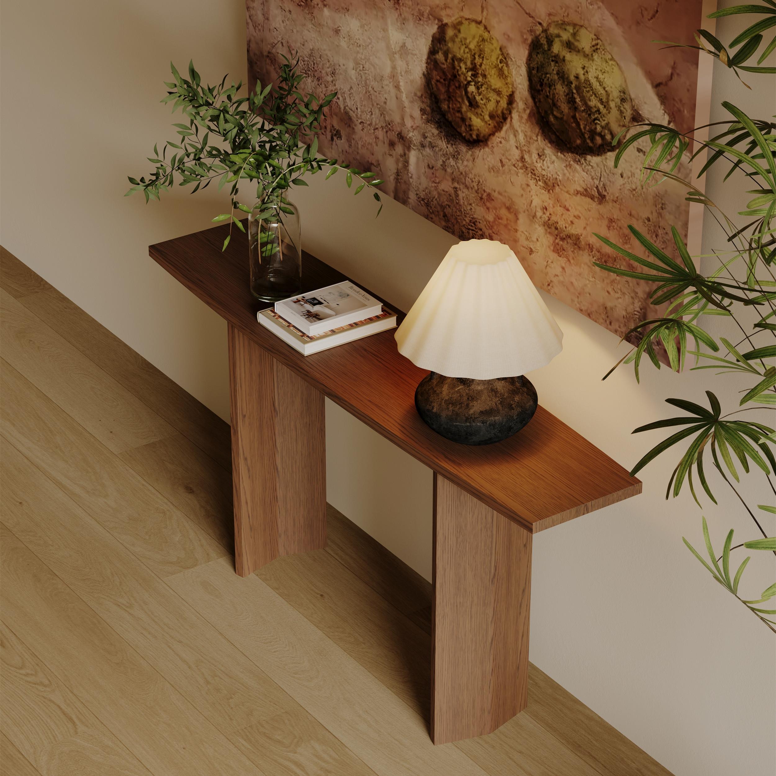 侘寂风纯实木玄关桌长条案台现代简约柜新中式长条供桌靠墙边几桌