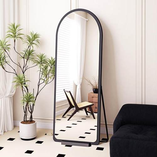 ins风全身落地镜家用高级感大镜子挂墙全身镜女生卧室高清全身镜