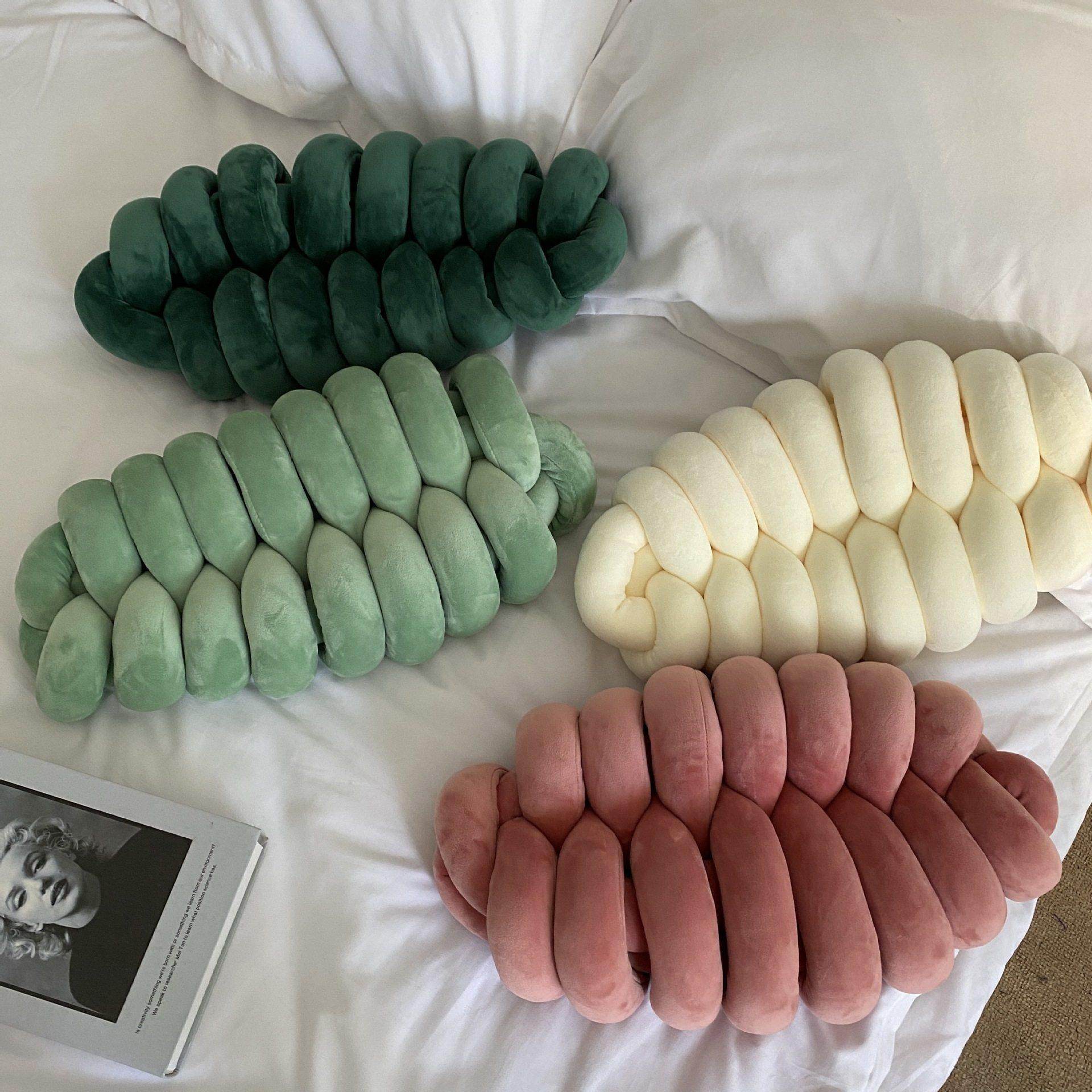 北欧风简约ins风打结抱枕椅垫坐垫客厅沙发靠背靠枕装饰飘窗垫,居家布艺,靠垫/抱枕,淘宝优惠券,粉丝福利购,淘宝优惠卷