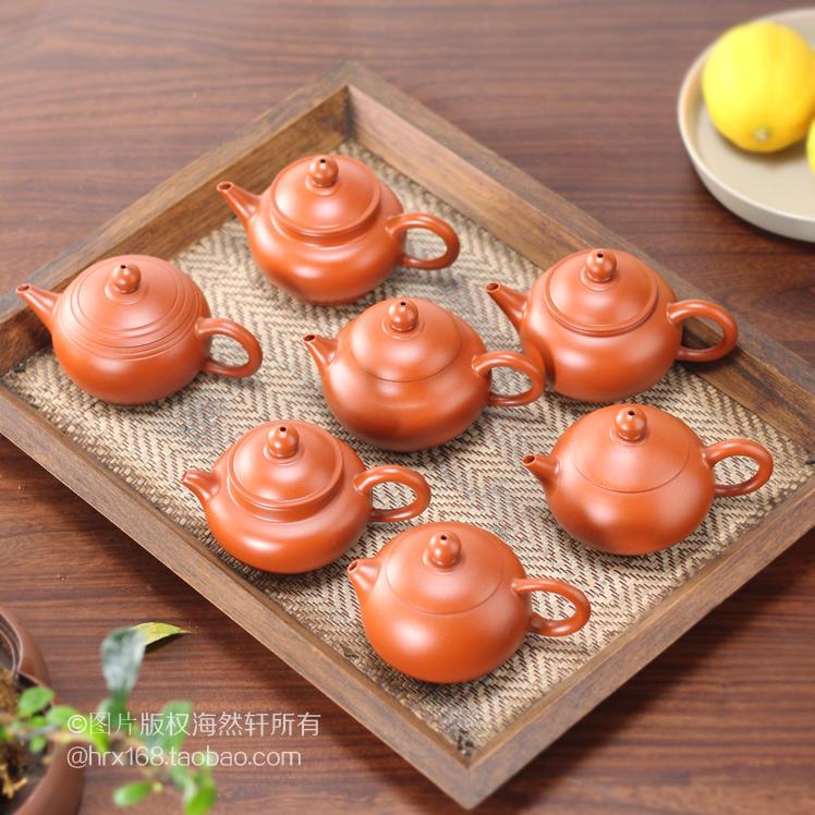 潮州手拉壶功夫茶具冲罐紫砂壶水平西施仿古朱泥两杯超小壶 80ml