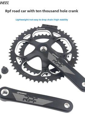 浩猛Proweel公路自行车方孔曲柄组53/39齿小轮自行车10/20速变速