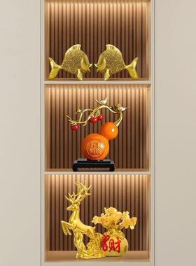 乔迁新居礼品酒柜装饰品摆件轻奢高档招财现代家居客厅餐边电视柜