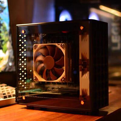 CAPTAIN S V7-DC全铝机壳 DC电源小机箱 铝合金电脑机壳 半高PCI