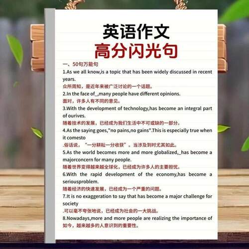 高中英语作文加分句型闪