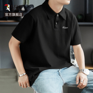 冰丝速干防晒高级感翻领男装 夏季 美式 衬衫 polo衫 啄木鸟男士 短袖