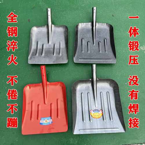 锰钢大号加宽钢锹多功新款牛粪锹养殖场清粪神器俄式锹铲收粮铲雪