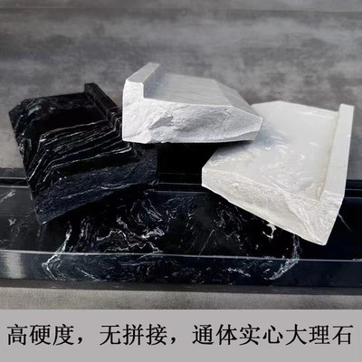 下沉式淋浴房挡水条大理石浴室无障碍防水卫生间干湿分离石基入户