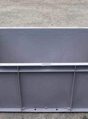 4626塑料周转箱加厚灰色带盖物流EU箱600*400*260