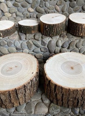 香樟树樟树墩子木桩木柱梅花桩展示陈列拍照道具diy木头树桩带皮