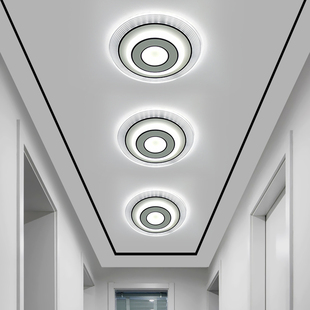 现代简约过道走廊灯 嵌入式LED入户玄关楼道阳台吸顶灯 网红爆款