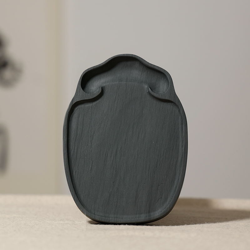 罗纹如意砚 下墨发墨好小楷文房四宝书法砚台实用磨墨初学者W学生